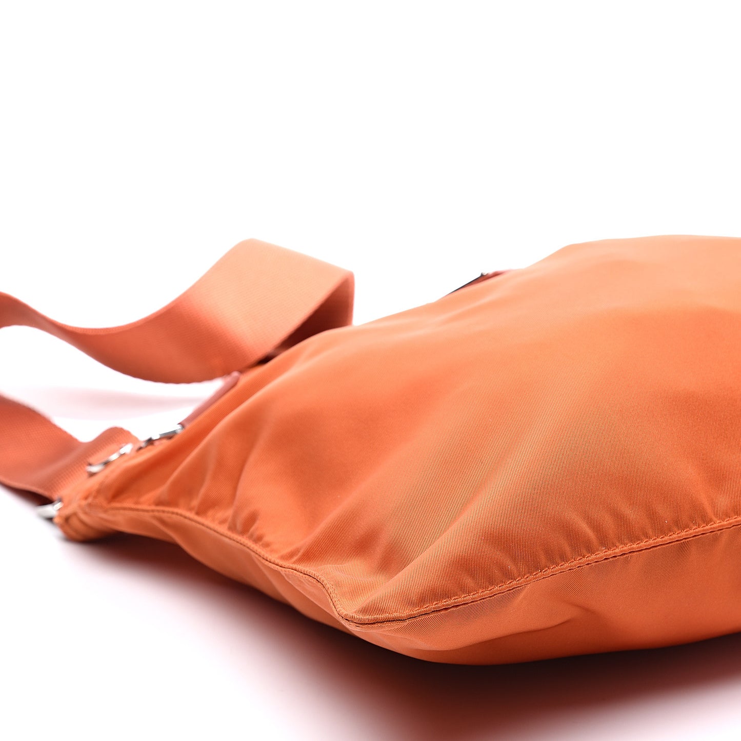 Nylon Vela Flat Messenger Bag Papaya
