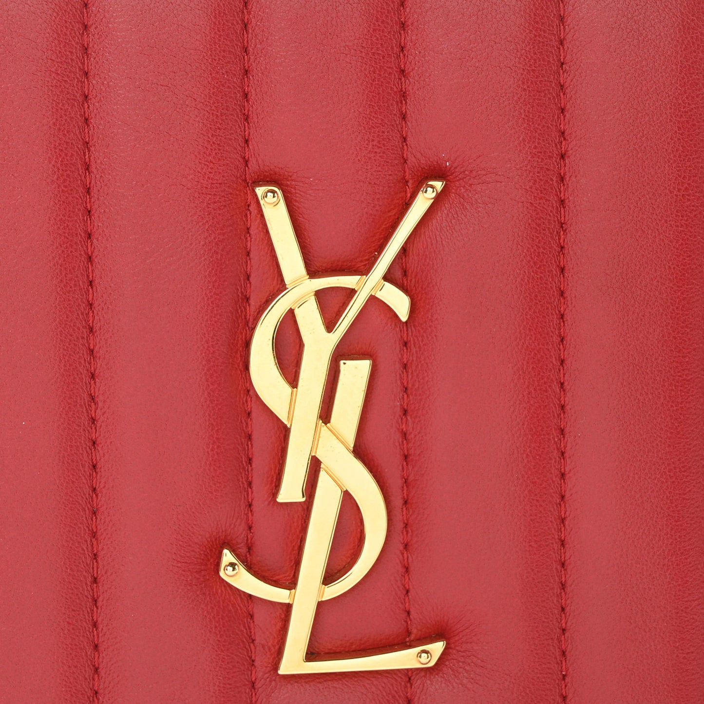 Lambskin Matelasse Vicky Monogram Belt Bag Eros Red
