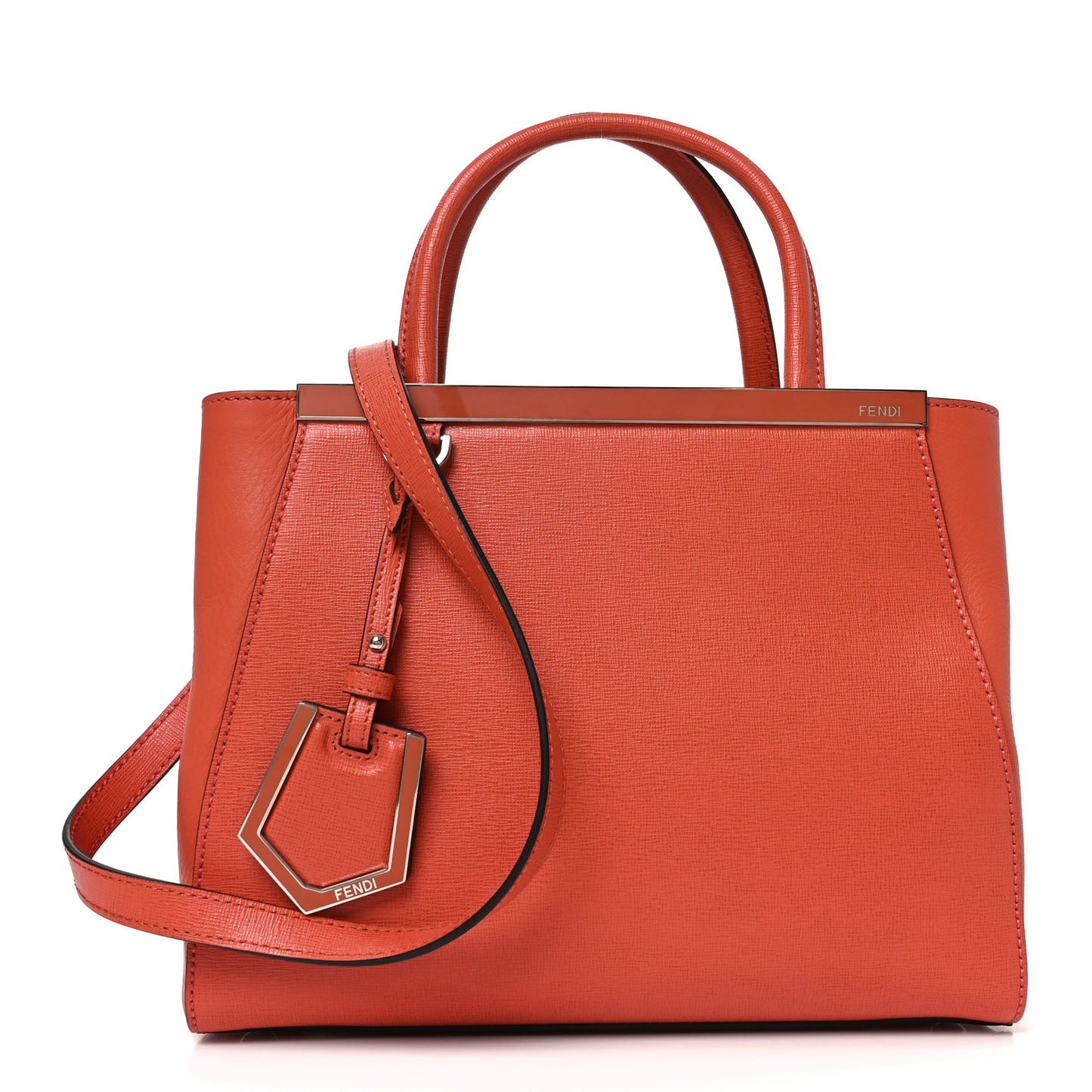 Vitello Elite Flamingo Petite 2Jours Tote Rosso Pimento