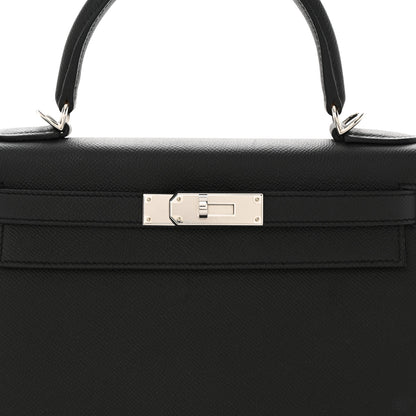 Hermes Epsom Kelly Sellier 28 Black 7 of 17