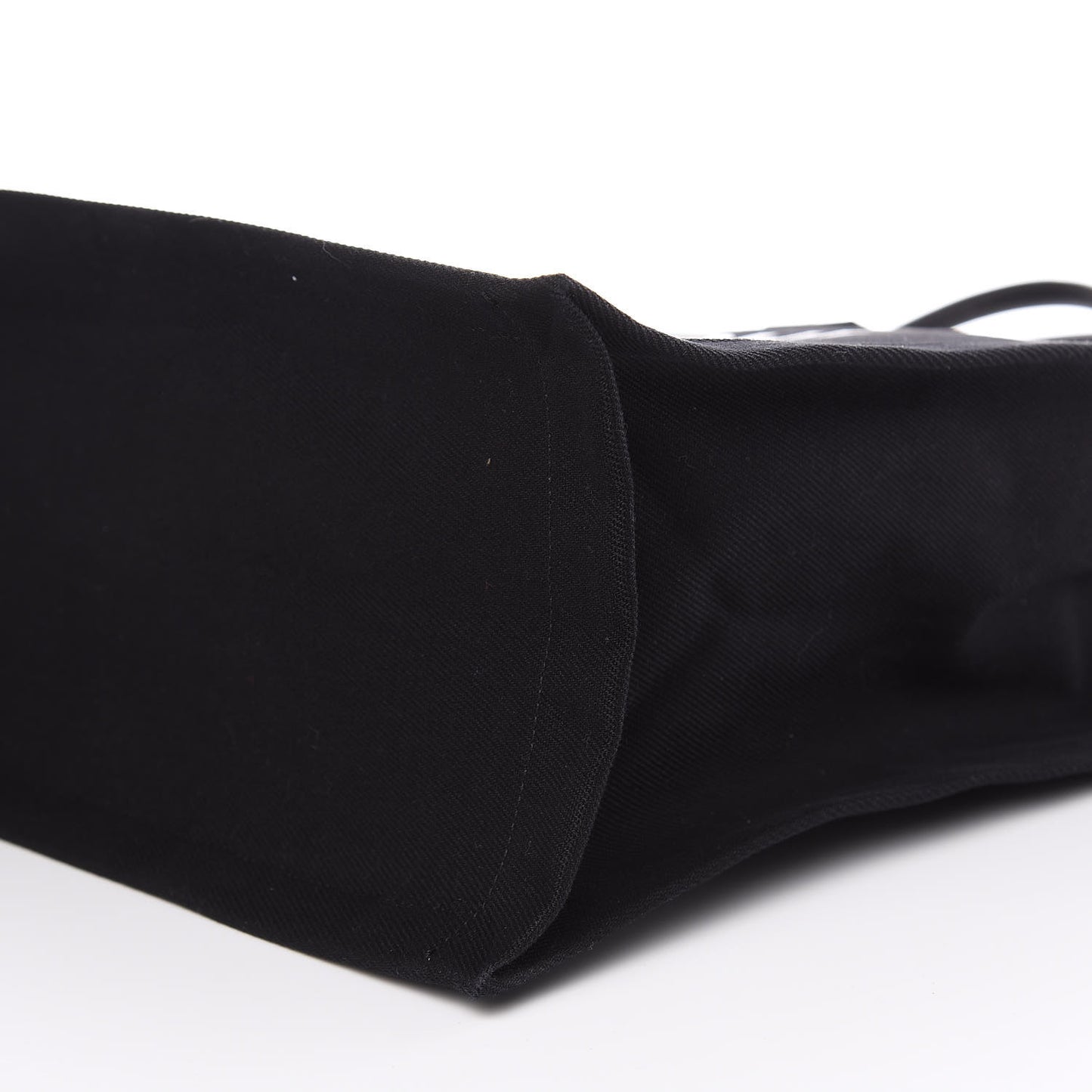 Linen Calfskin Rive Gauche Tote Black