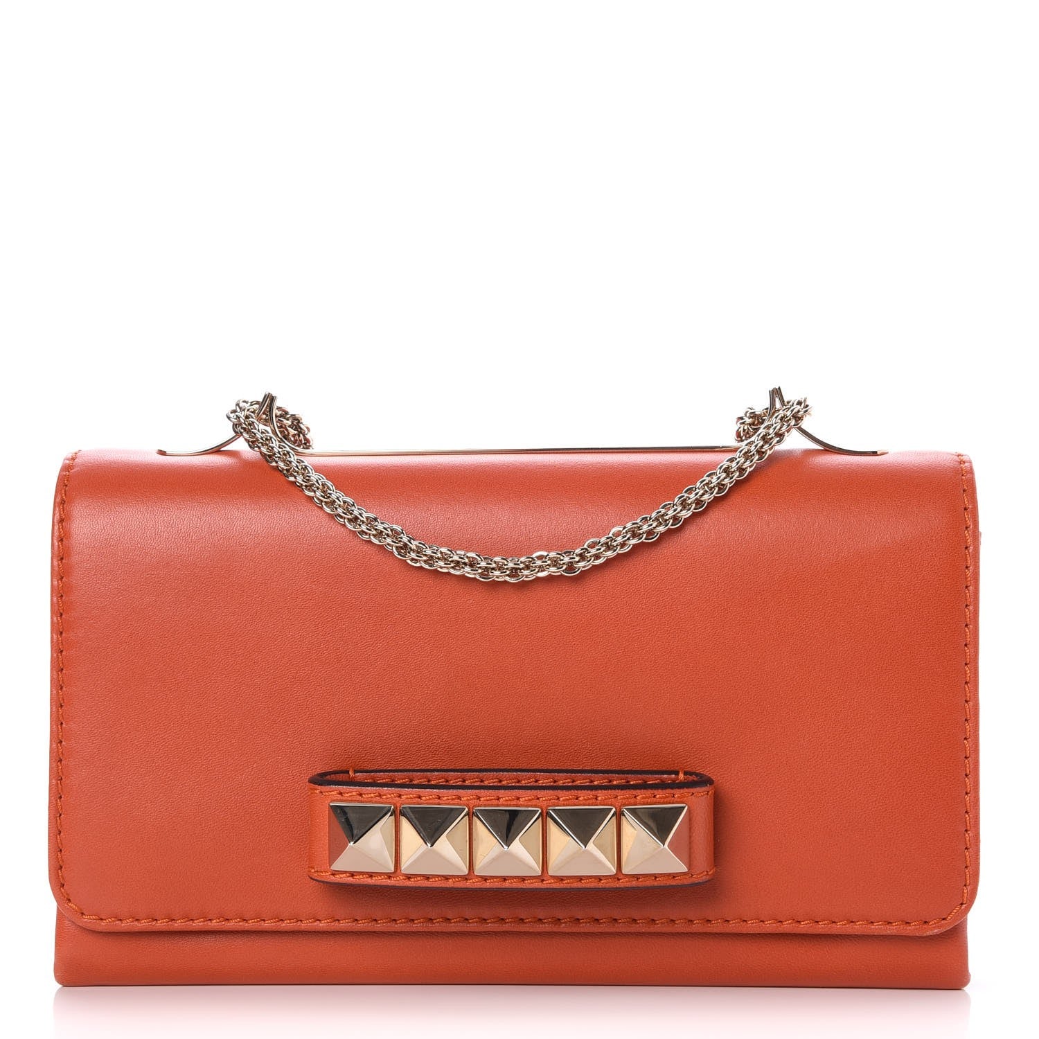Valentino Garavani Nappa Va Va Voom Shoulder Bag Orange 1 of 9