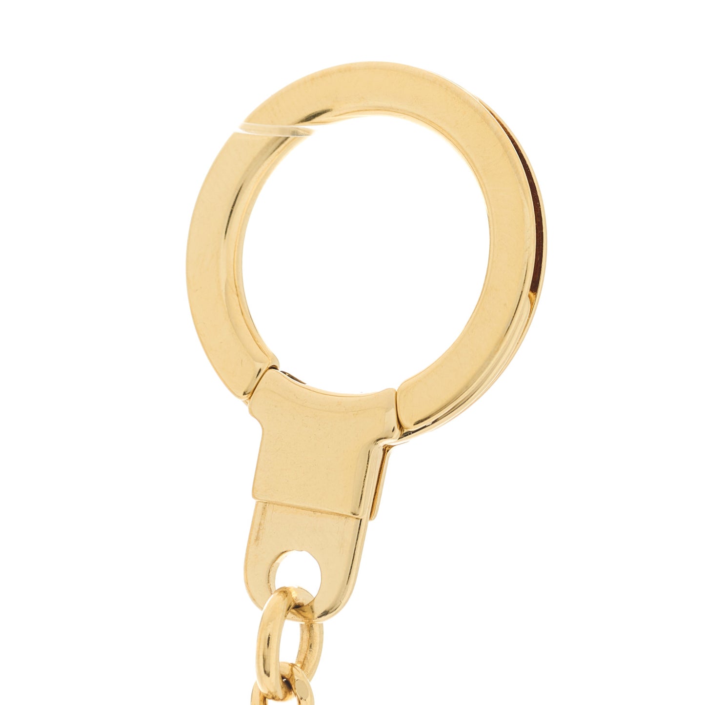 Metal Pochette Extender Key Ring Chain Gold