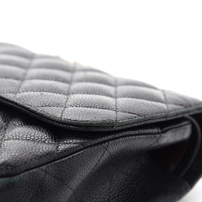 Chanel Caviar Quilted Jumbo Double Flap Black 11 of 21