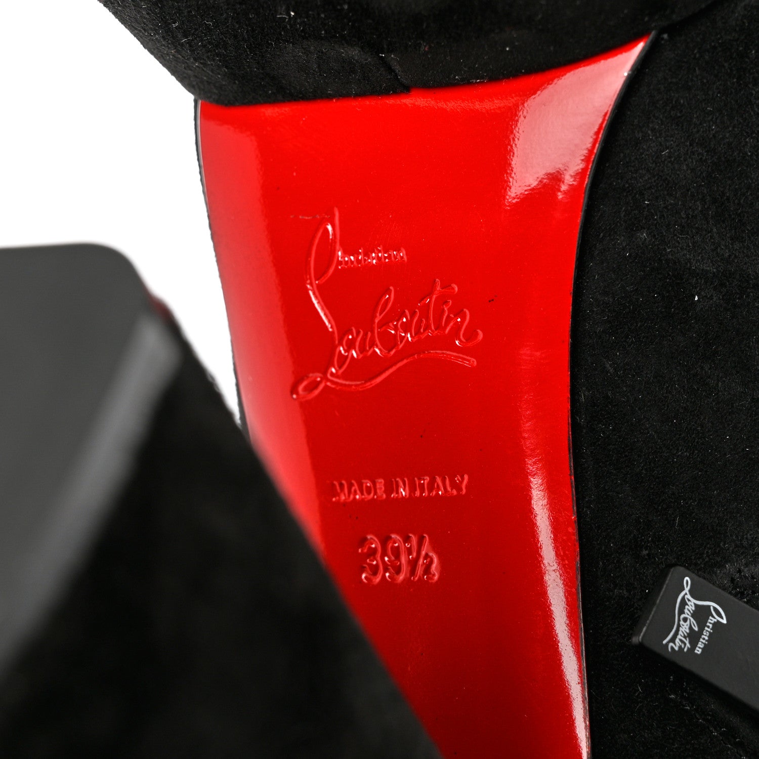 Christian Louboutin Veau Velours Izamayeah 130 Platform Boots 39.5 Black 7 of 9