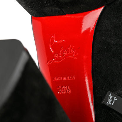 Christian Louboutin Veau Velours Izamayeah 130 Platform Boots 39.5 Black 7 of 9
