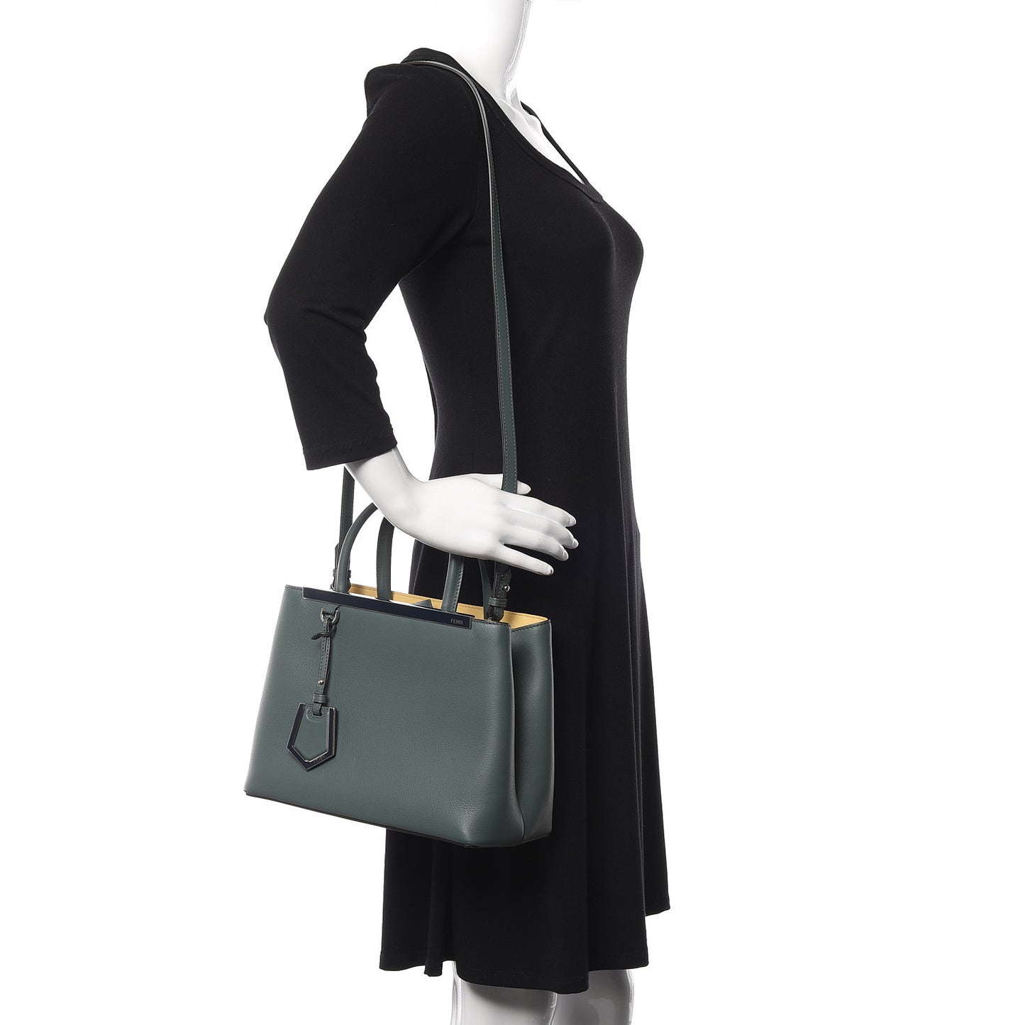 Vitello Dolce Century Petite 2Jours Tote Malachite