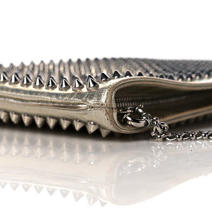 Christian Louboutin Metallic Specchio Spikes Loubiposh Chain Clutch Gold 10 of 13