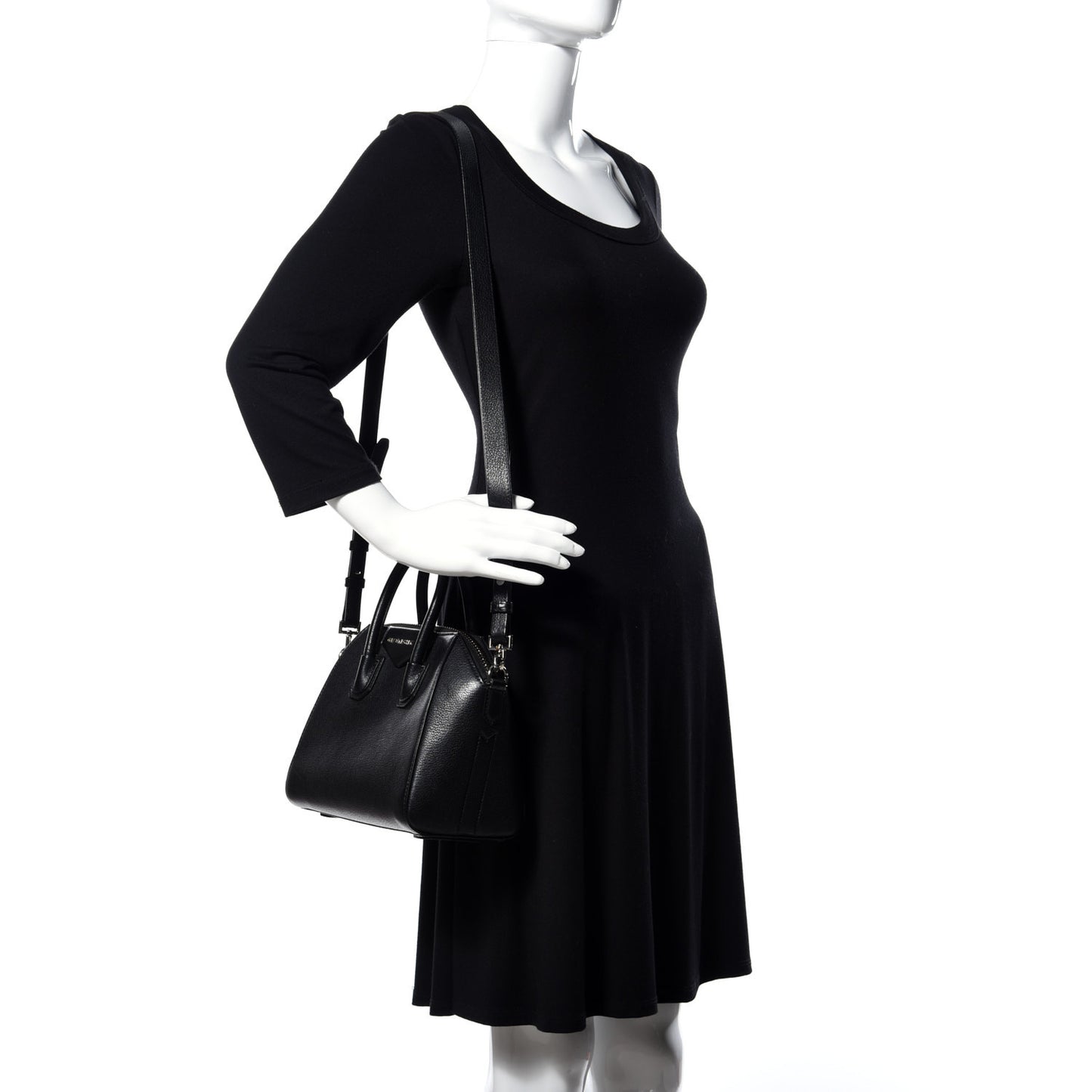 Sugar Goatskin Mini Antigona Black