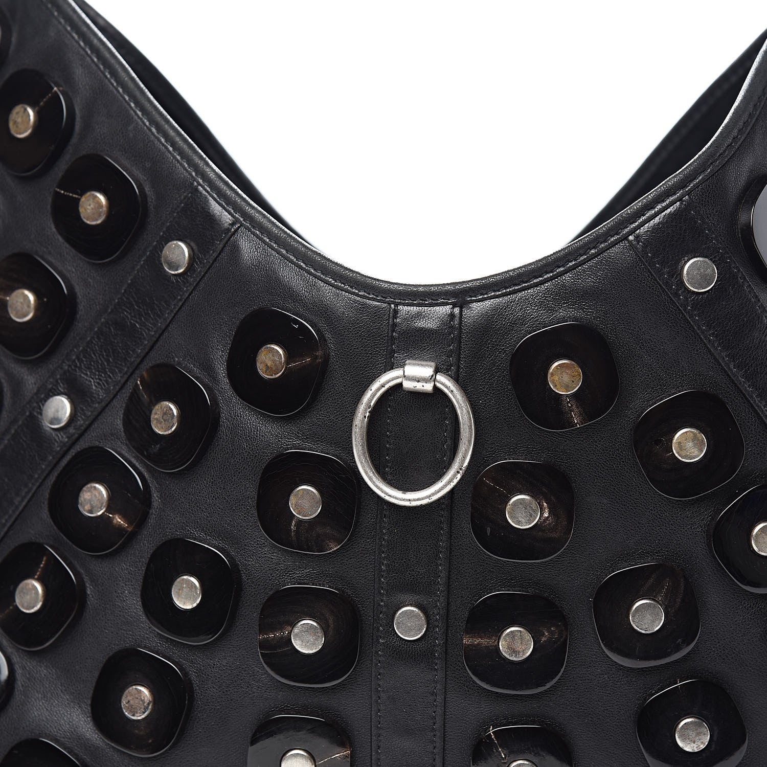 Saint Laurent Calfskin Large Jewel Hobo Black 10 of 11