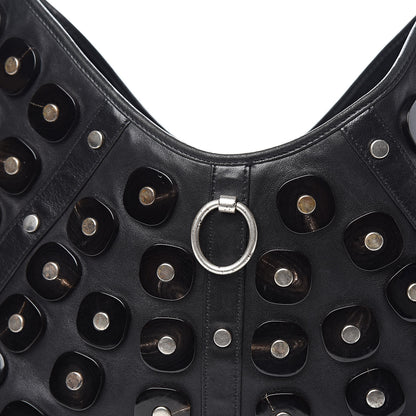 Saint Laurent Calfskin Large Jewel Hobo Black 10 of 11