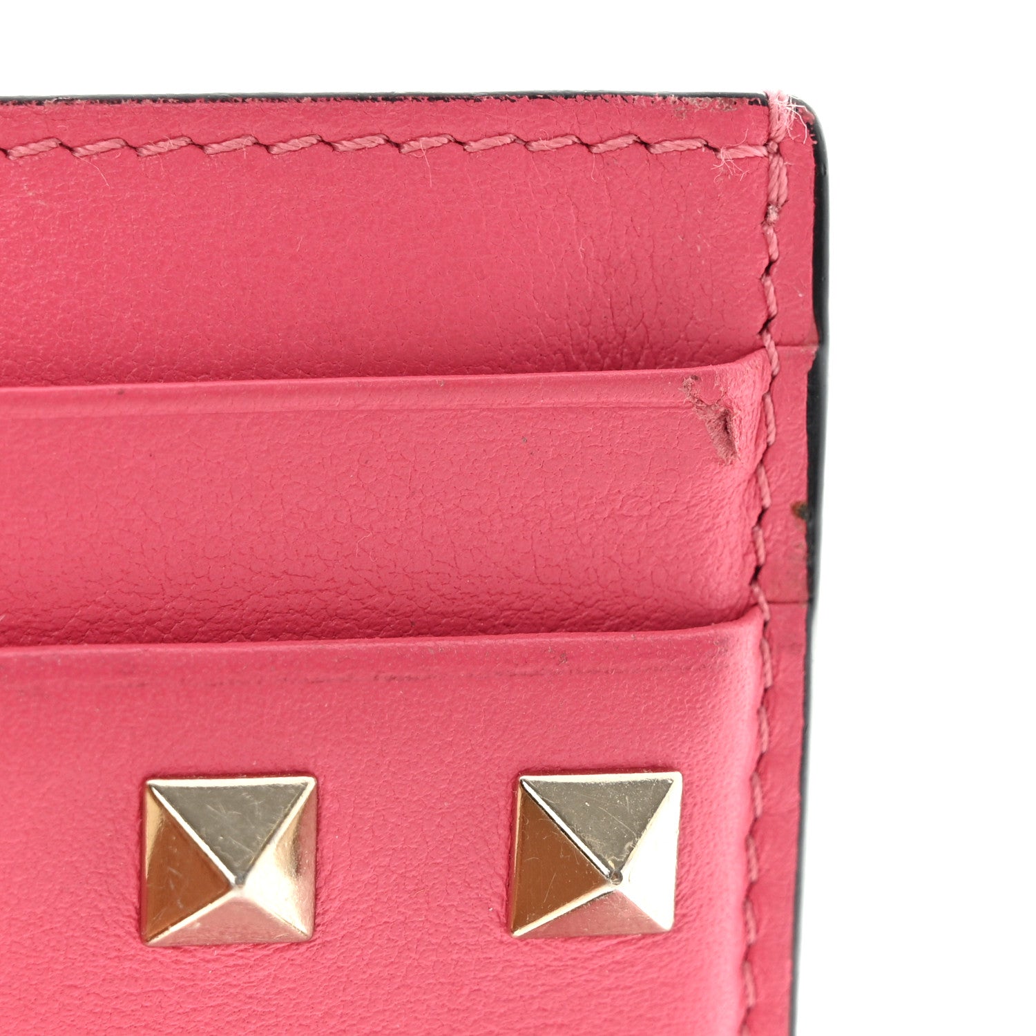 Valentino Garavani Vitello Rockstud Card Holder Shadow Pink 10 of 12