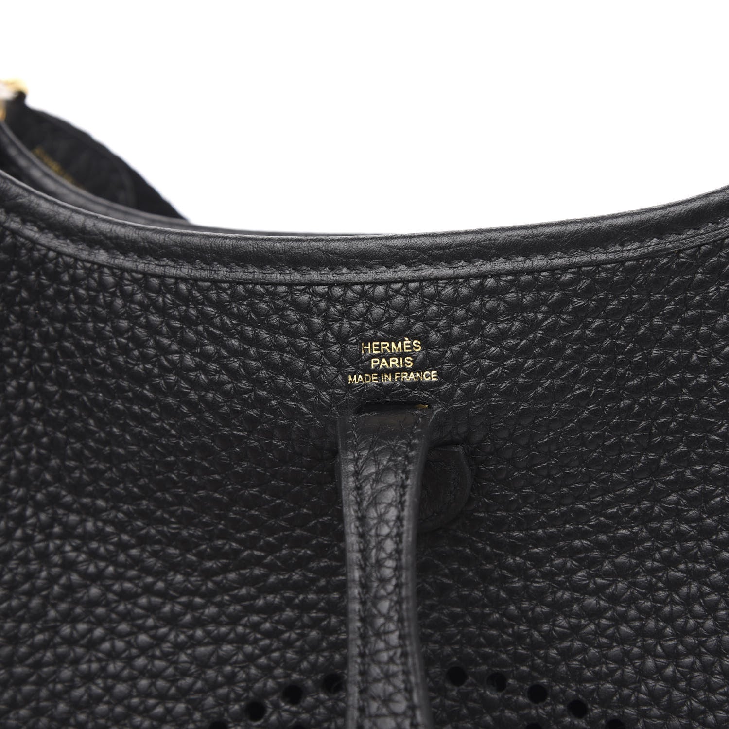 Hermes Taurillon Clemence Evelyne TPM Black 6 of 10