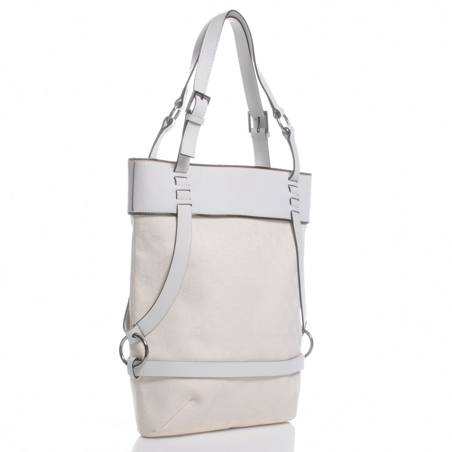 Monogram Calfskin Tote White