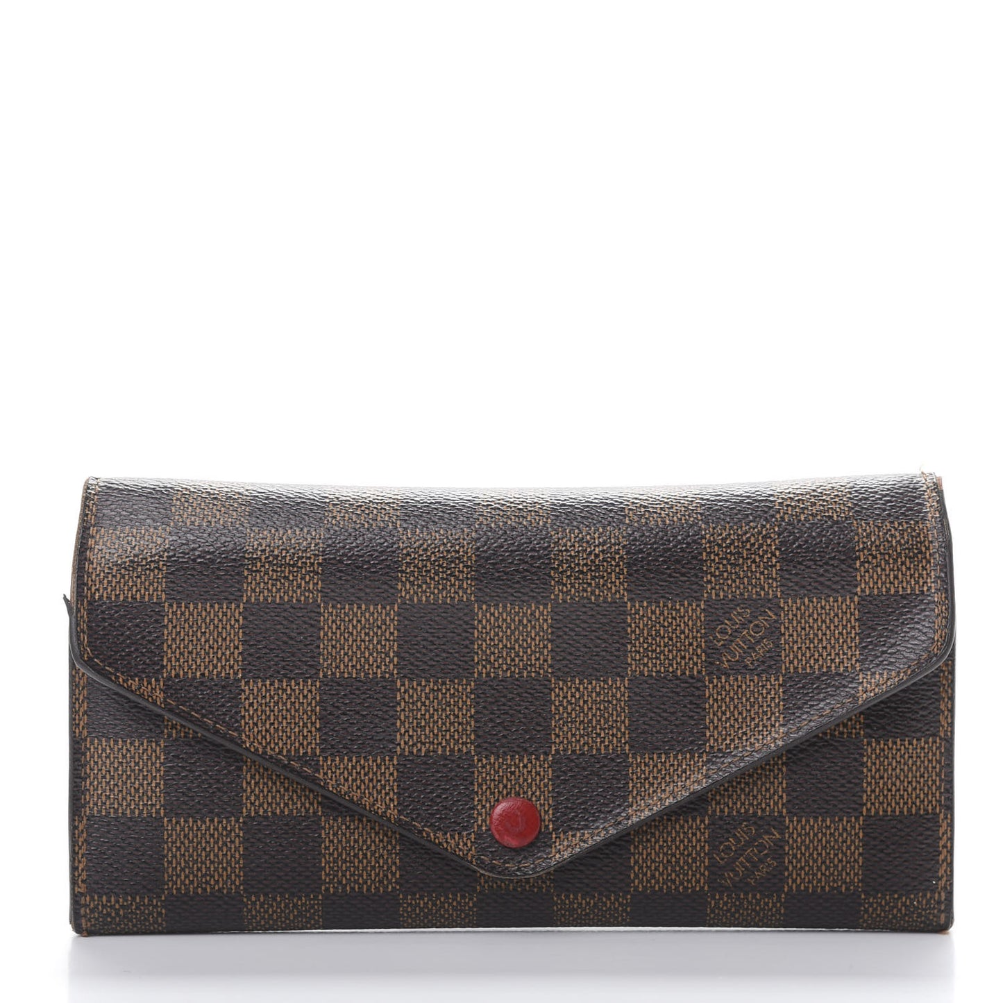Damier Ebene Josephine Wallet Red