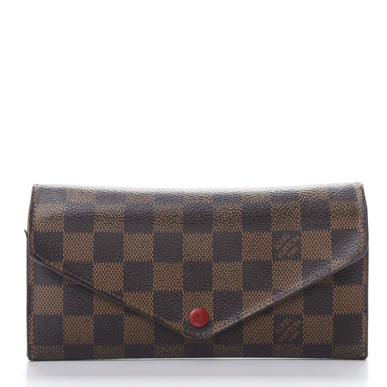 Louis Vuitton Damier Ebene Josephine Wallet Red 3 of 17