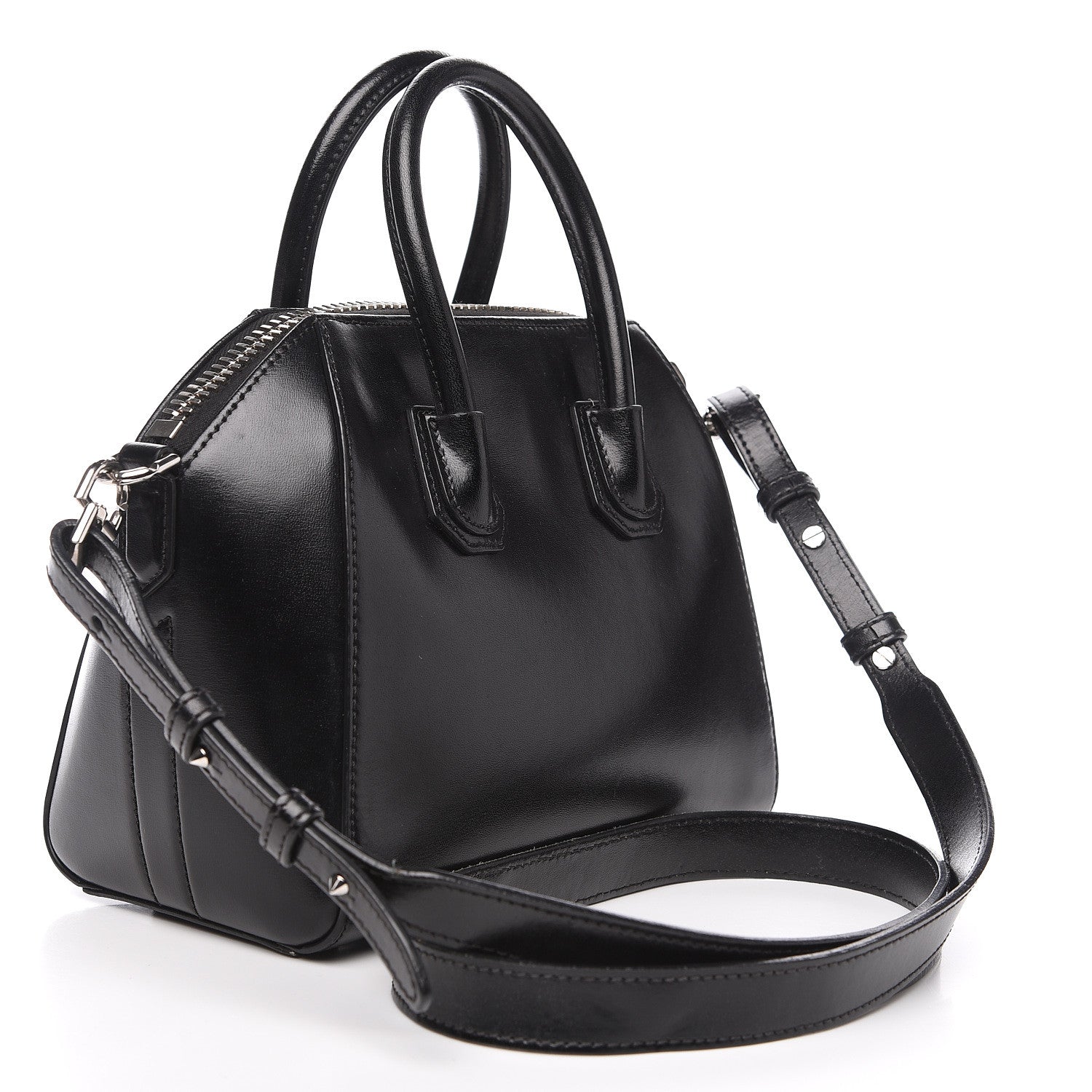 Givenchy Shiny Lord Calfskin Mini Antigona Black 2 of 15