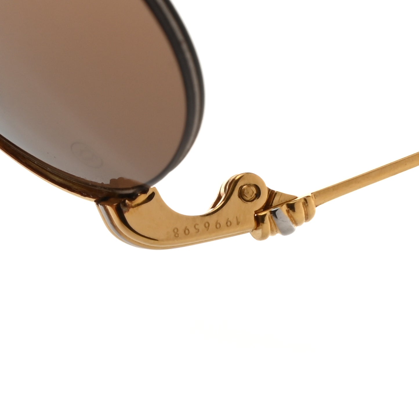 Metal 61mm Aviator Sunglasses Gold
