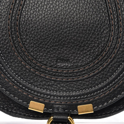 Chloe Calfskin Mini Marcie Round Crossbody Bag Black 7 of 8