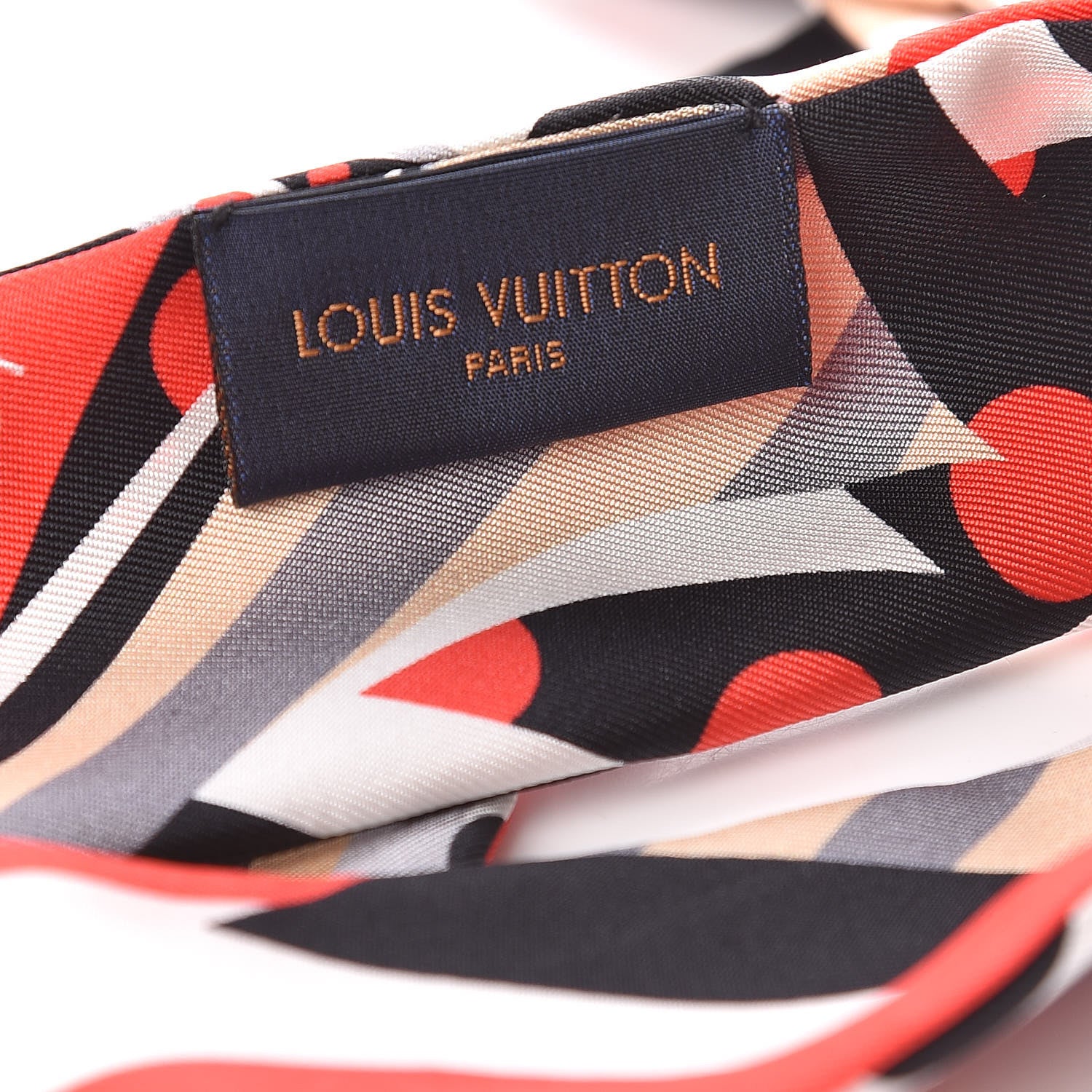 Louis Vuitton Silk Pop Monogram BB Bandeau Red 4 of 5