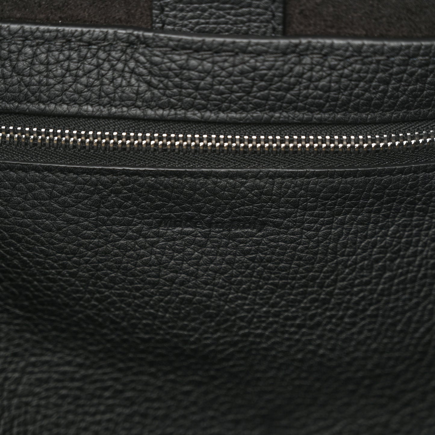 Supple Grained Calfskin Small Long Strap Big Bag Black