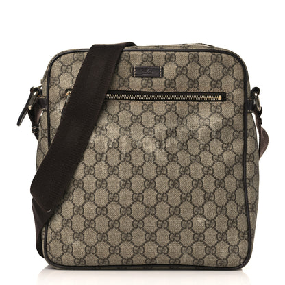 Gucci GG Plus Monogram Medium Messenger Bag Dark Brown 1 of 10