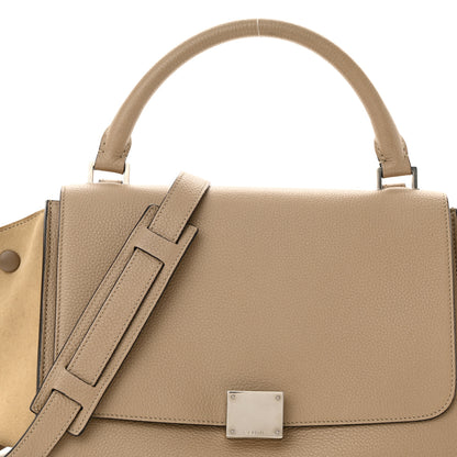 Celine Drummed Calfskin Suede Small Trapeze Dune 7 of 12