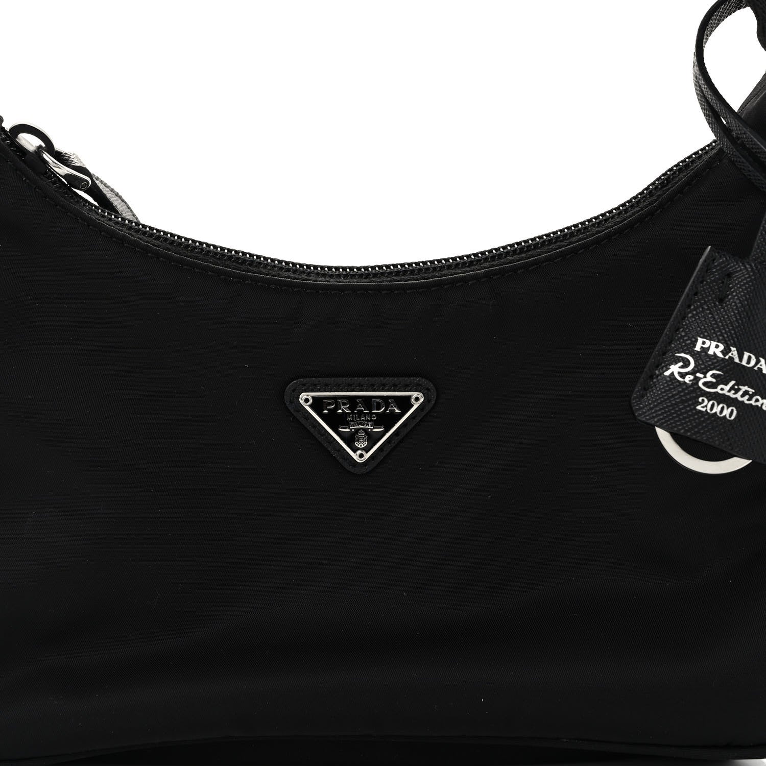 Prada Tessuto Nylon Mini Re-Edition 2000 Bag Black 9 of 11