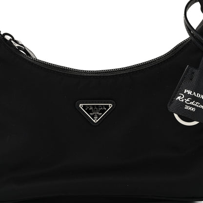 Prada Tessuto Nylon Mini Re-Edition 2000 Bag Black 9 of 11
