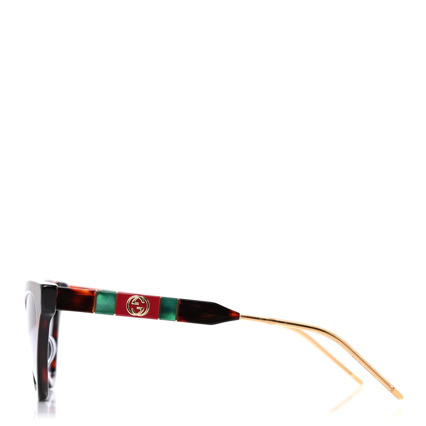 Acetate Cat Eye GG0597S Sunglasses Havana
