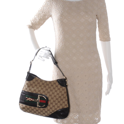 Gucci Monogram Hasler Shoulder Bag Ebony 2 of 7