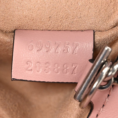 Gucci Calfskin Matelasse Monochrome GG Marmont Chain Belt Bag Perfect Pink 7 of 10