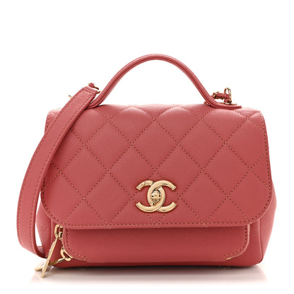 Chanel Caviar Quilted Small Business Affinity Flap Dark Pink 1 of 14
