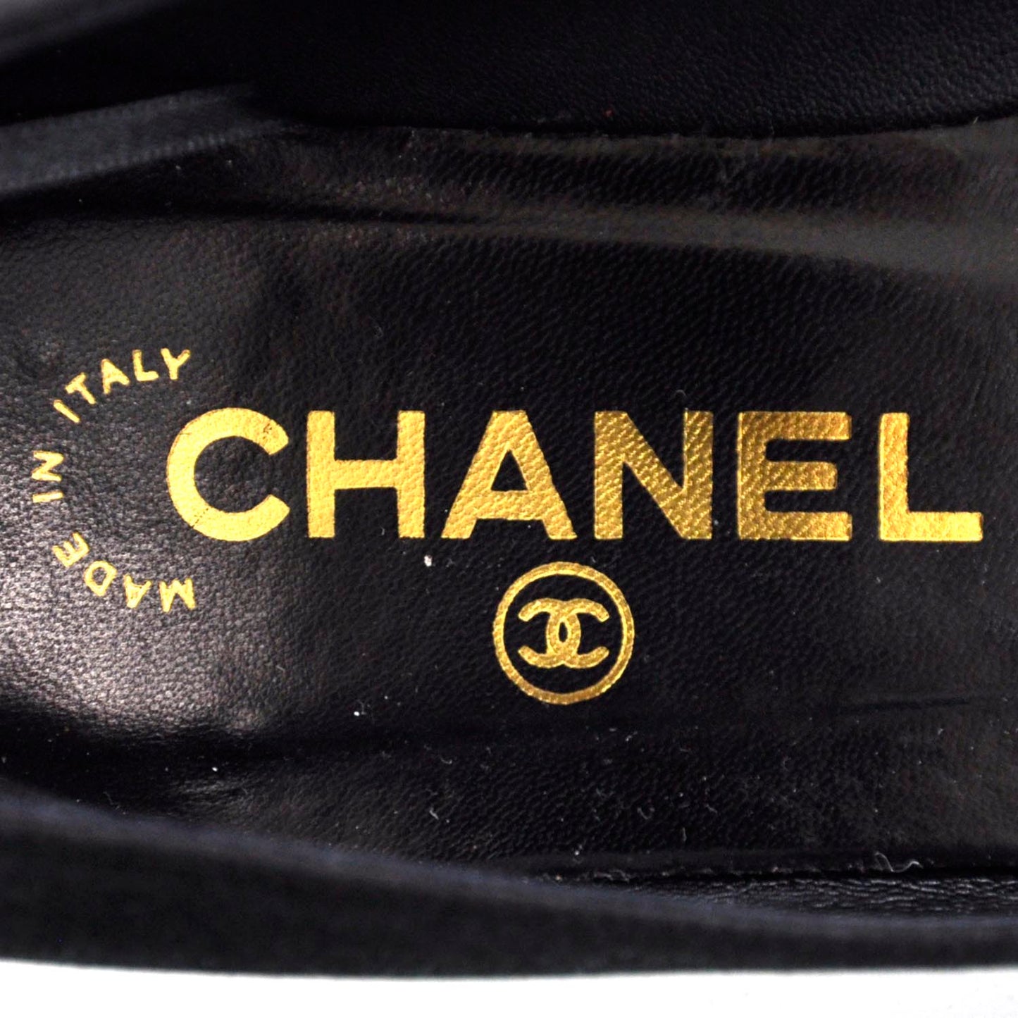 Satin Camellia Ballet Flats 36.5 Black