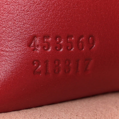 Gucci Calfskin Matelasse Medium GG Marmont Shoulder Tote Bag Hibiscus Red 7 of 10