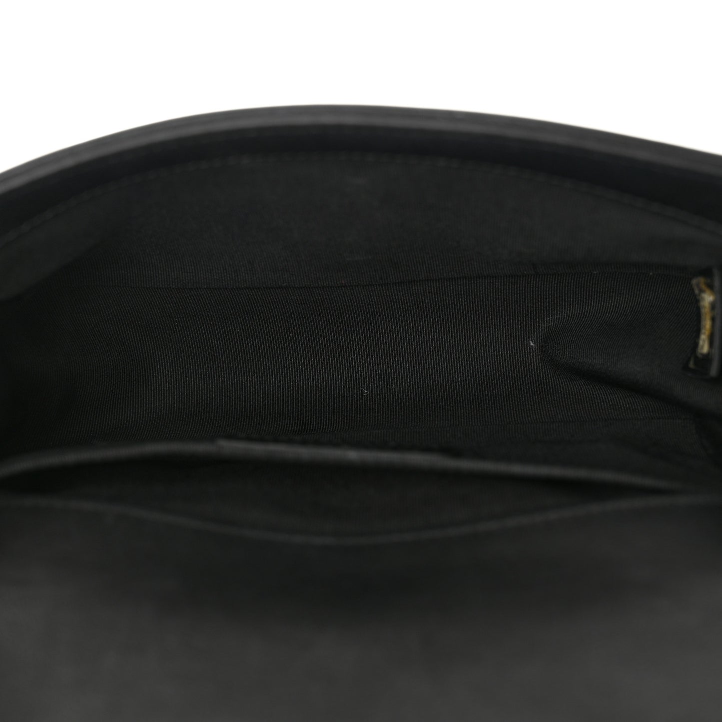 Calfskin Pleated Small Boy In Rome Flap Black White