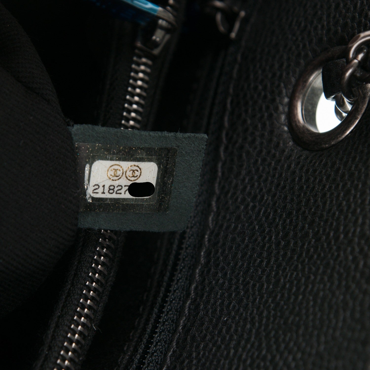 Chanel Grained Calfskin Large Shopping Tote Black 7 of 7