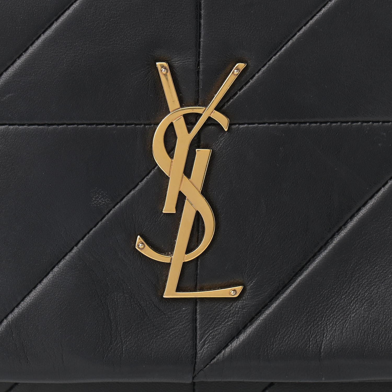 Saint Laurent Lambskin Patchwork Monogram Medium Jamie Black 9 of 13