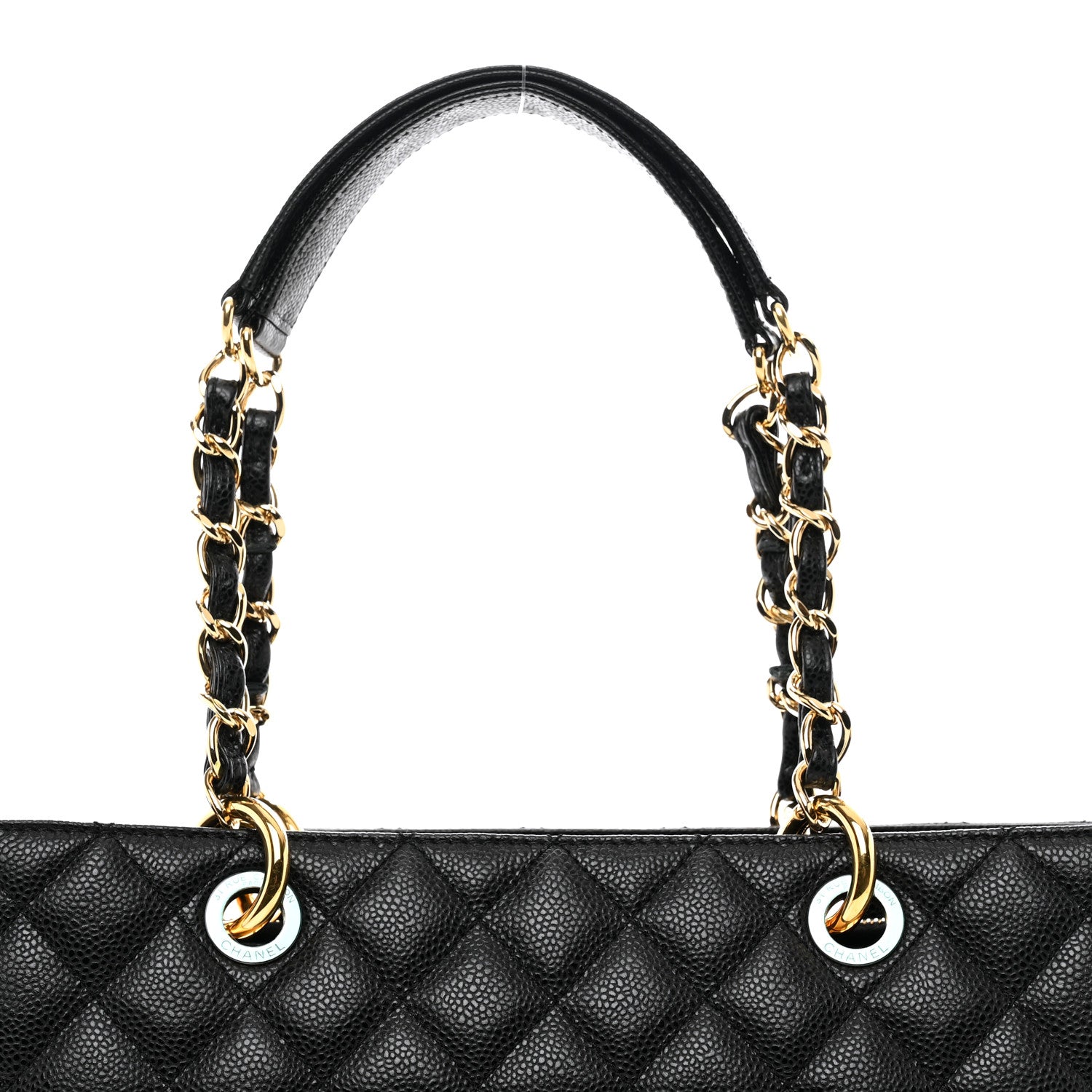 Chanel Caviar Quilted Grand Shopping Tote GST Black 5 of 10