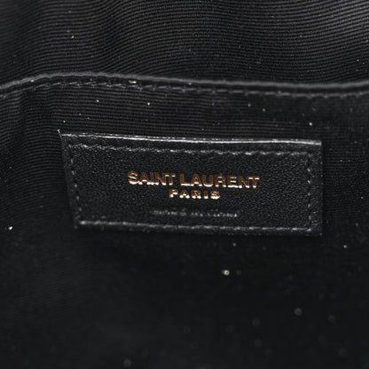 Saint Laurent Calfskin Matelasse Monogram Lou Camera Bag Dark Latte 6 of 10