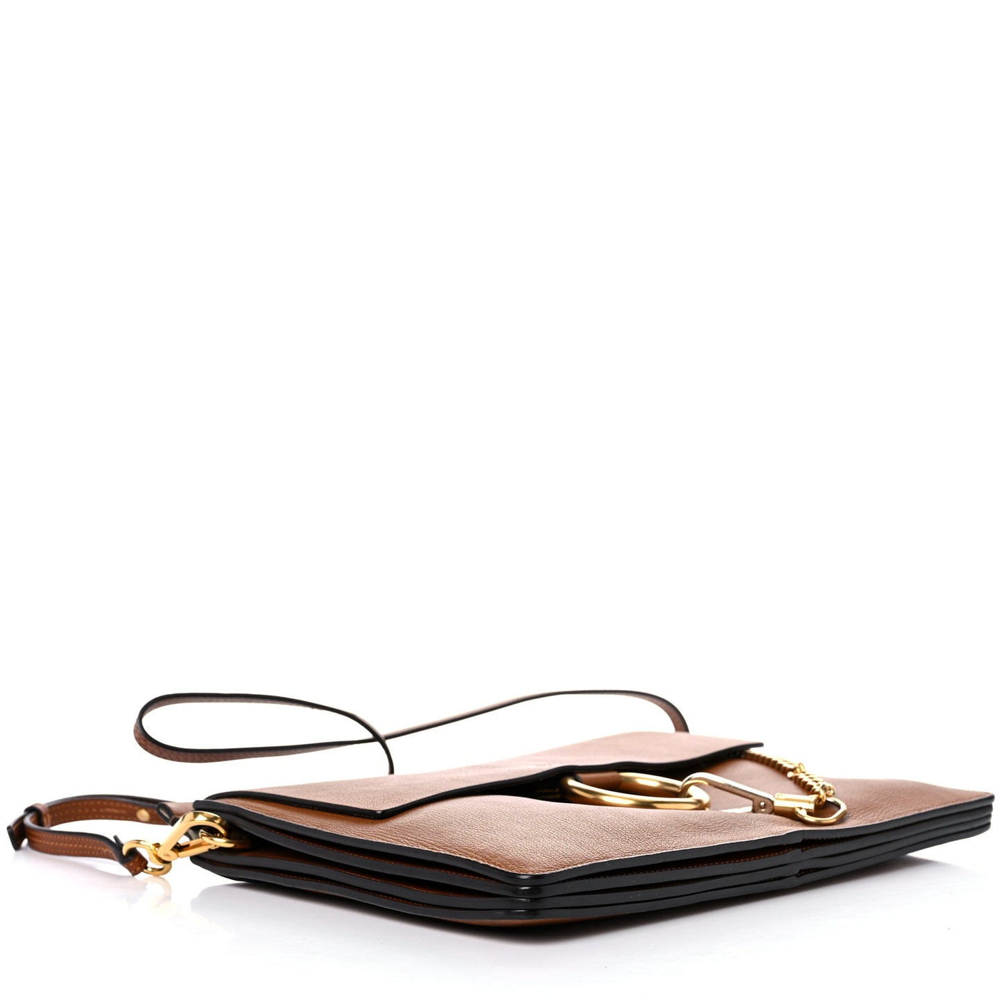 Goatskin Medium Faye Shoulder Bag Caramel
