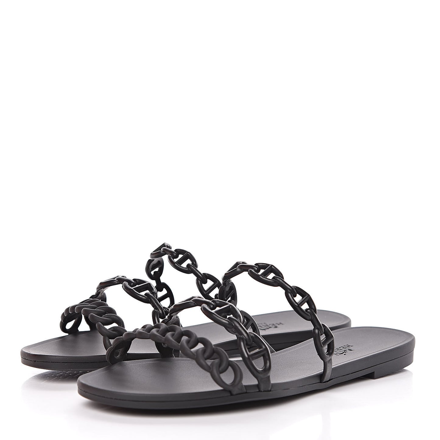 Rubber Chaine d'Ancre Rivage Sandals 35 Black