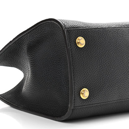 Louis Vuitton Calfskin City Steamer EW Black Gold 7 of 16