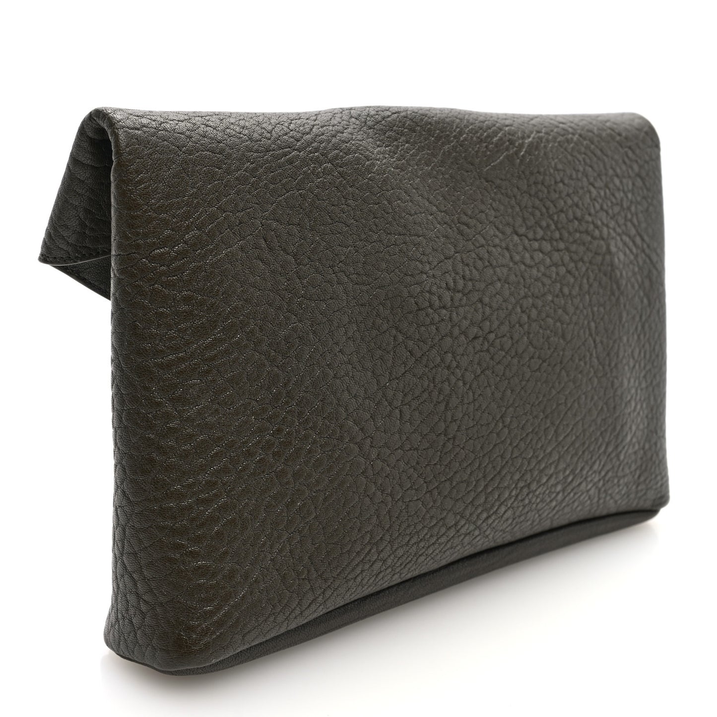 Grained Lambskin Large Cassandre Envelope Pouch Light Musk