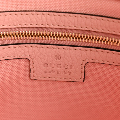 Gucci New Denim GG Monogram Calfskin Love Parade Small Jackie 1961 Hobo Light Pink 6 of 15