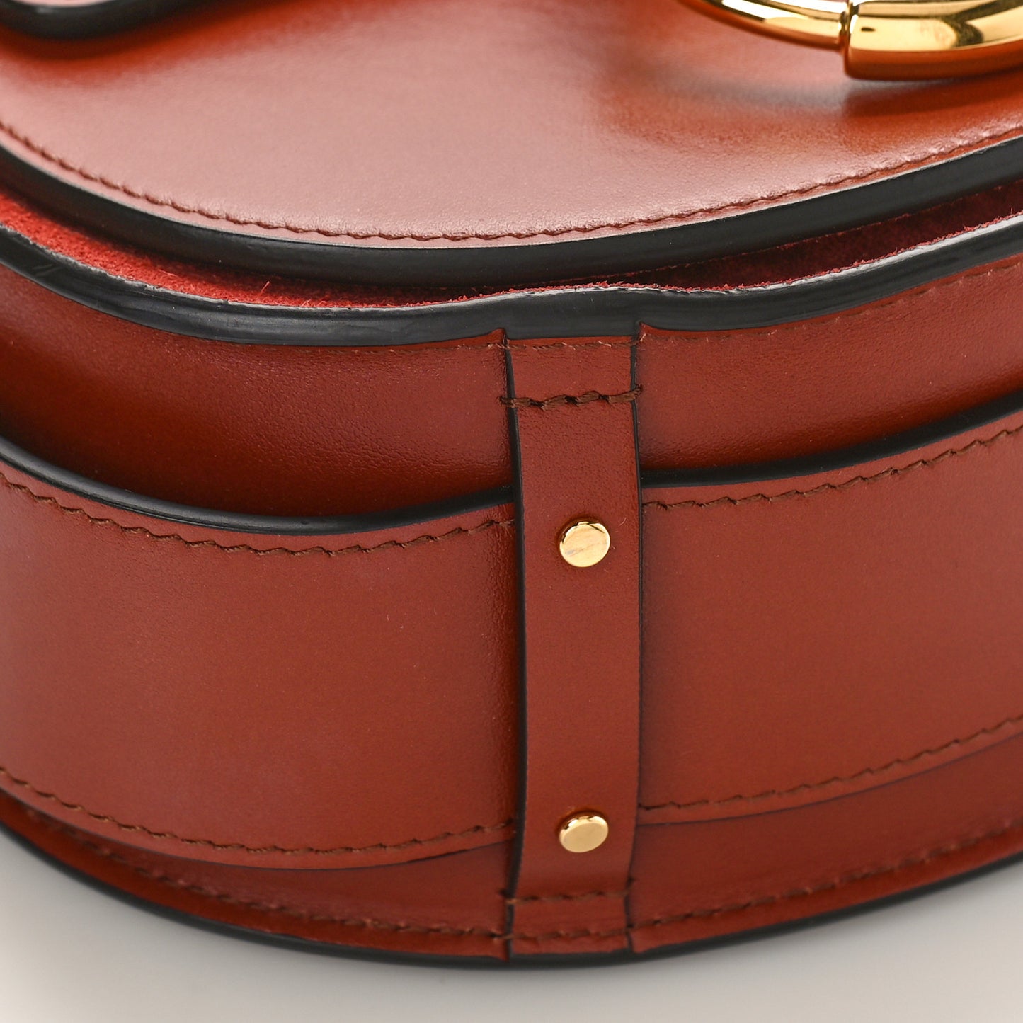 Calfskin Small Tess Bag Sepia Brown