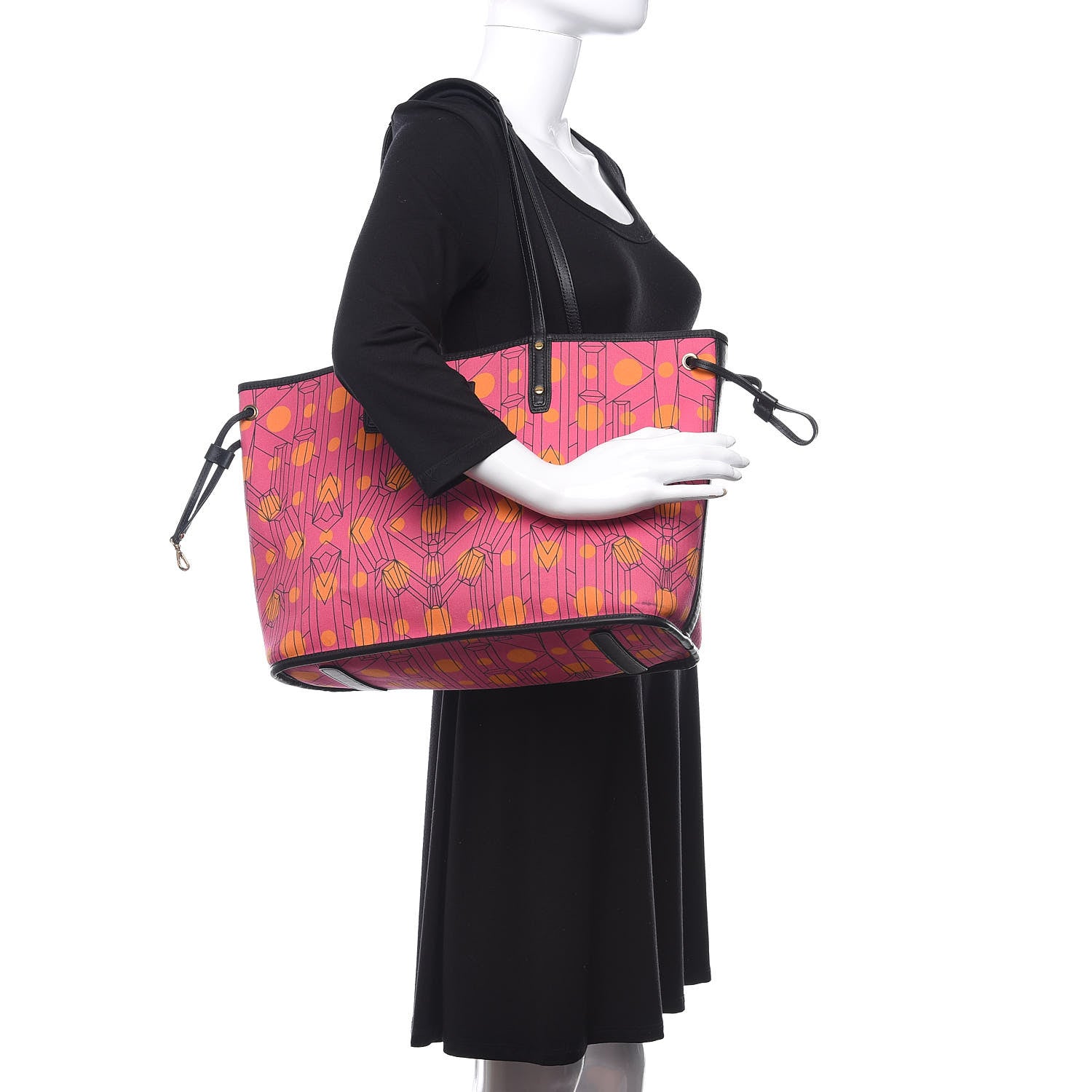 MCM Visetos Medium Liz Reversible Shopper Tote Pink 2 of 15