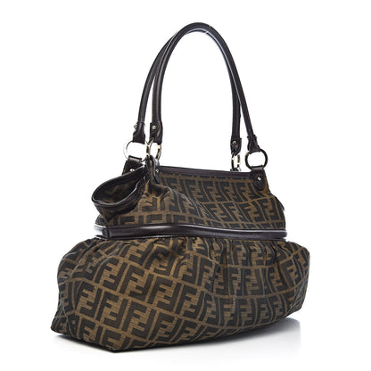 Fendi Zucca Large Chef Shopper Tote Tobacco 3 of 11