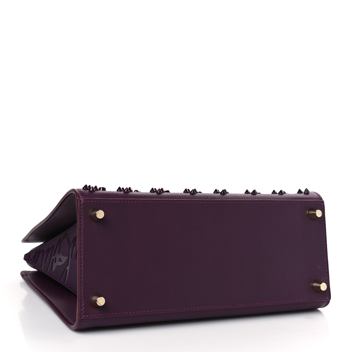 Calfskin Spikes Loubinthesky Medium Paloma Merlot
