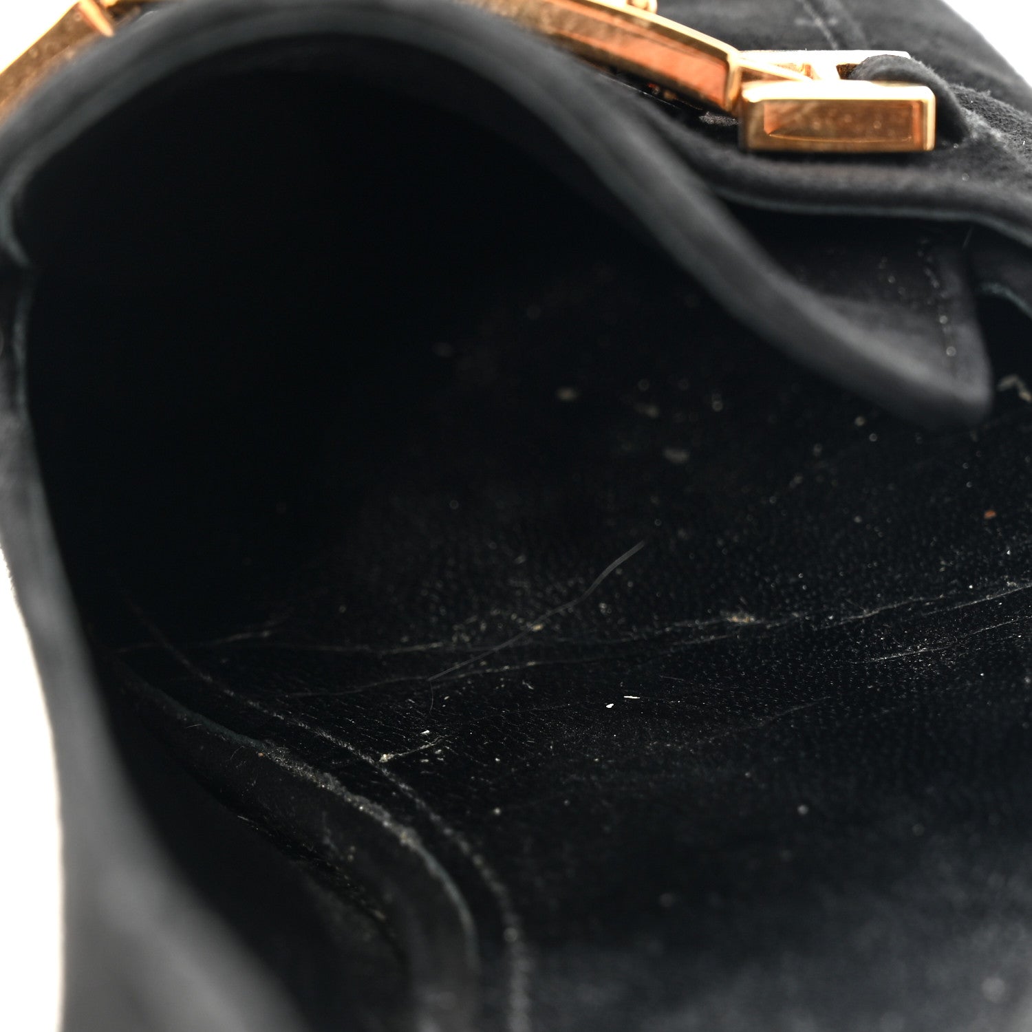 Prada Suede Metal Plate Logo Loafers 37.5 Black 12 of 12